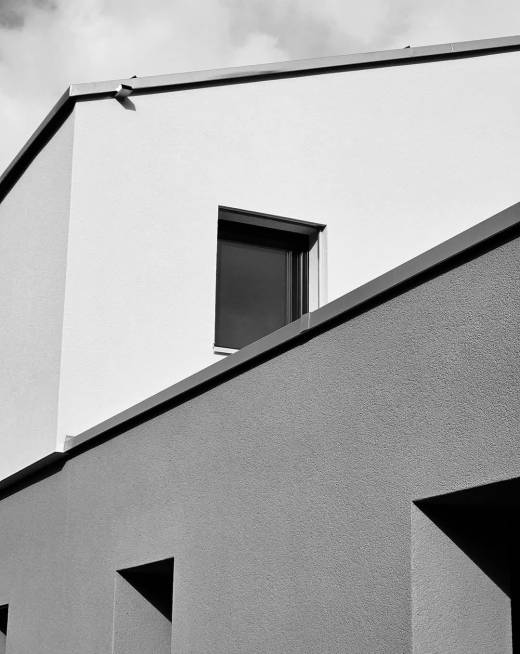 Peinture exterieure graphique sur villa
