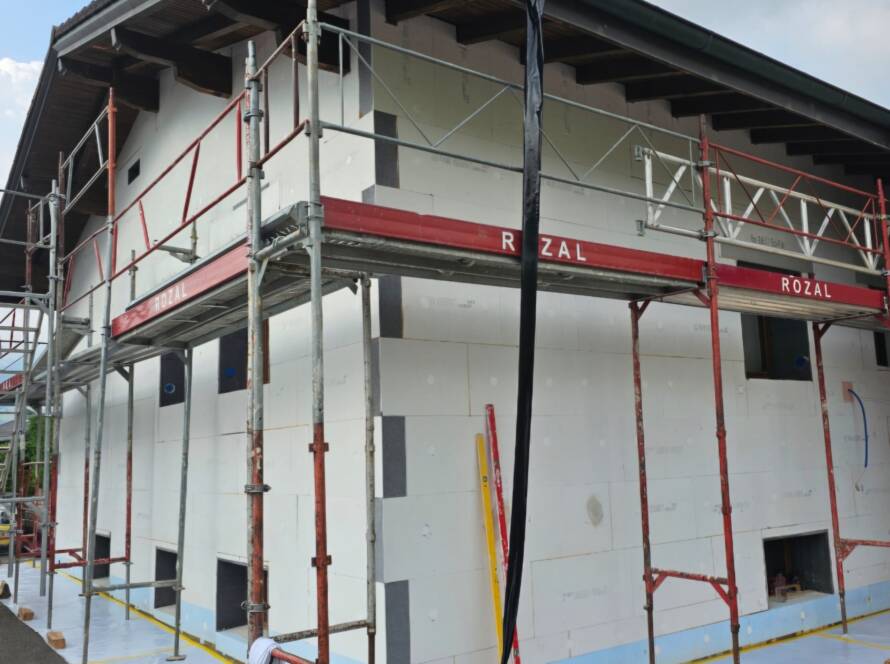 Application beton cire facade exterieure